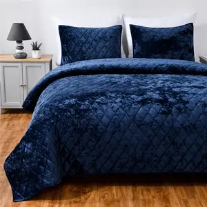 5 miếng kim cương Quilting đau khổ nhung Quilt Set