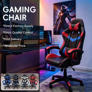 <span class=keywords><strong>Sedia</strong></span> da <span class=keywords><strong>Gaming</strong></span> Ergonomica Regolabile in Altezza per Internet Café e Hotel, in Pelle PU Girevole, Personalizzabile con Logo OEM - Product Image 1