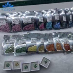 Atacado nova pedra preciosa champanhe vermelho verde rosa cinza preto azul colorido moissanite moissanite diamante pedra solta - Product Image 6