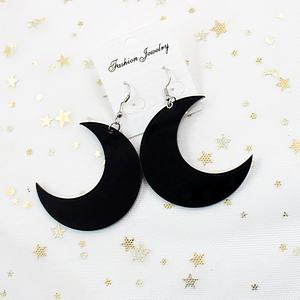 ERS040AH009 एक्रिलिक पेंटाग्राम बालियां Monstera कैक्टस काले पार कान की बाली केकड़ा लॉबस्टर एक्रिलिक कान की बाली - Product Image 6