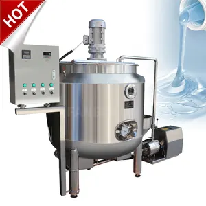 Réservoir mélangeur de pâte crème lotion cosmétique de 500 gallons Homogénéisateur à haut cisaillement Réservoir d'équipement de mélange de produits chimiques liquides