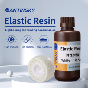 Résine élastique FBA Antinsky pour imprimante 3D DLP LCD 405nm 0,5 kg, résine photopolymère à haute flexibilité et haute résilience - Product Image 2