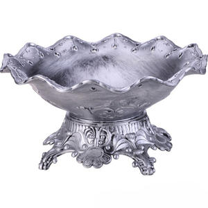 Venta al por mayor de platos desechables de plástico para servir platos de cargador de oro Retro Para fiestas de boda y cenas-Pedido mínimo 100 piezas - Product Image 1