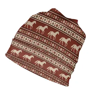 Tribal Cavalo Impressão Unisex Gorros Caps Casual Inverno Quente Mulheres Homens Fino Chapéu Personalizado Sua Imagem/Padrão Adulto Bonnet Chapéus