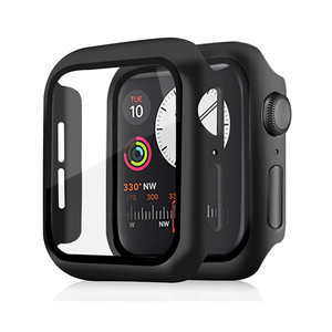 Coque rigide antichoc pour <span class=keywords><strong>Apple</strong></span> <span class=keywords><strong>Watch</strong></span>, protection d'écran en verre trempé, pour <span class=keywords><strong>Apple</strong></span> <span class=keywords><strong>Watch</strong></span> série 6 <span class=keywords><strong>SE</strong></span> série 5 4, <span class=keywords><strong>44mm</strong></span> - Product Image 1