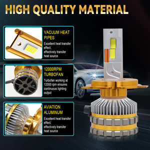 JH หลอดไฟหน้า LED 15000LM 105W 12V 6000K ไฟตัดหมอกขับขี่สำหรับรถยนต์ทั่วไป H1/H3/H4/H7/H11/9006/9005 - Product Image 3