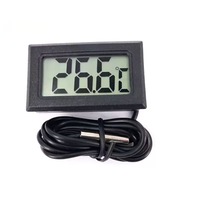 Termómetro Digital Electrónico TPM-10 con Pantalla Digital, Termómetro para Pecera, Refrigerador, Medidor de Temperatura del Agua con Sonda Impermeable Integrada