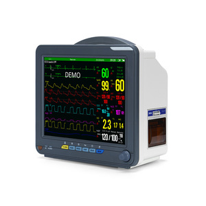 Moniteur patient multiparamètres 12,1 pouces de qualité supérieure pour la surveillance des signes vitaux, de la fréquence cardiaque et de la pression artérielle, appareil ECG portable - Product Image 1