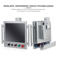 17-Zoll-Industrie-HMI-Panel-PC IP65 mit Resistivem Touchscreen und IDEC-Tastensteuerungssystem