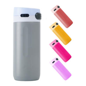 Bouteille de voyage en acier inoxydable à double paroi anti-fuite de 16 oz avec logo personnalisé à <span class=keywords><strong>action</strong></span> par gâchette - Product Image 2