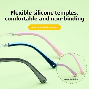 CZ75004ET Monturas de Gafas de Estilo Punk para Niños, Montura Completa, Lentes AC Ultraligeras, Compatibles con <span class=keywords><strong>Astigmatismo</strong></span> <span class=keywords><strong>y</strong></span> <span class=keywords><strong>Miopía</strong></span> - Product Image 4