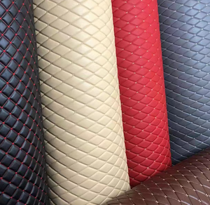 إسفنجة مجهرية مضادة للعفن جلد مبطن مطرز من الألياف الصناعية Faux جلد اصطناعي لتنجيد السيارات - Product Image 1