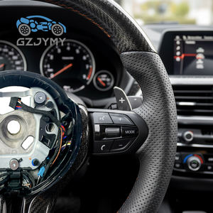 Volante deportivo LED de fibra de carbono forjado personalizable, cuero perforado, <span class=keywords><strong>precio</strong></span> al por mayor para <span class=keywords><strong>BMW</strong></span> G20 G30 M2 M3 M4 <span class=keywords><strong>M5</strong></span> M6 X3 - Product Image 2
