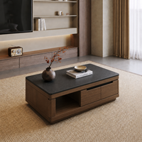 Table basse moderne en marbre, design arqué et courbé, haute qualité, durable, écologique, finition personnalisée, surface spacieuse pour salon