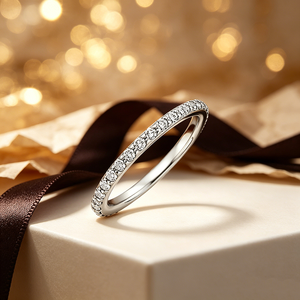Anillos Apilables de Moda Chapados en Oro de 18K, Conjunto de Anillos de Boda de Cobre con Banda Infinita Trenzada y Circonitas Cúbicas para <span class=keywords><strong>Mujer</strong></span>, Sin Deslustre, Directo de Fábrica - Product Image 2