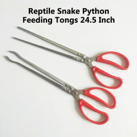 Pinces d'alimentation pour reptiles et serpents, extra longues de 24,5 pouces, pour python, dragon barbu, lézard, accessoires pour terrarium