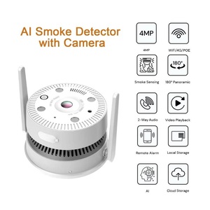 กล้องรักษาความปลอดภัยในบ้านแบบไร้สาย, กล้อง IP ไร้สายมีระบบตรวจจับควันไฟที่น่ากลัว - Product Image 6