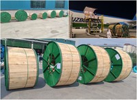 Cable Subterráneo Blindado de Baja Tensión 0.6/1kV 4x16mm²/25mm²/70mm²/95/120 con Aislamiento XLPE y Alambre de Acero Blindado SWA STA de Cobre de 4 Núcleos