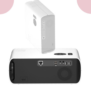 Máy Chiếu Đa Phương Tiện Mini Di Động Máy Chiếu Mini Không Dây Gương Đen Kinh Doanh Vàng Android Trắng LED Loa Focus - Product Image 5