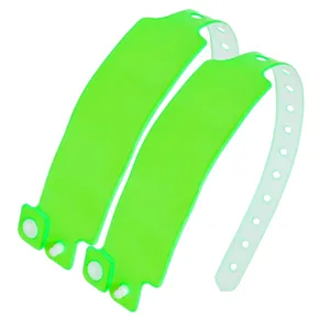 Fabricante al por mayor pulsera personalizada desechable impermeable admisión pulsera evento Festival Parque concierto neón PVC pulsera