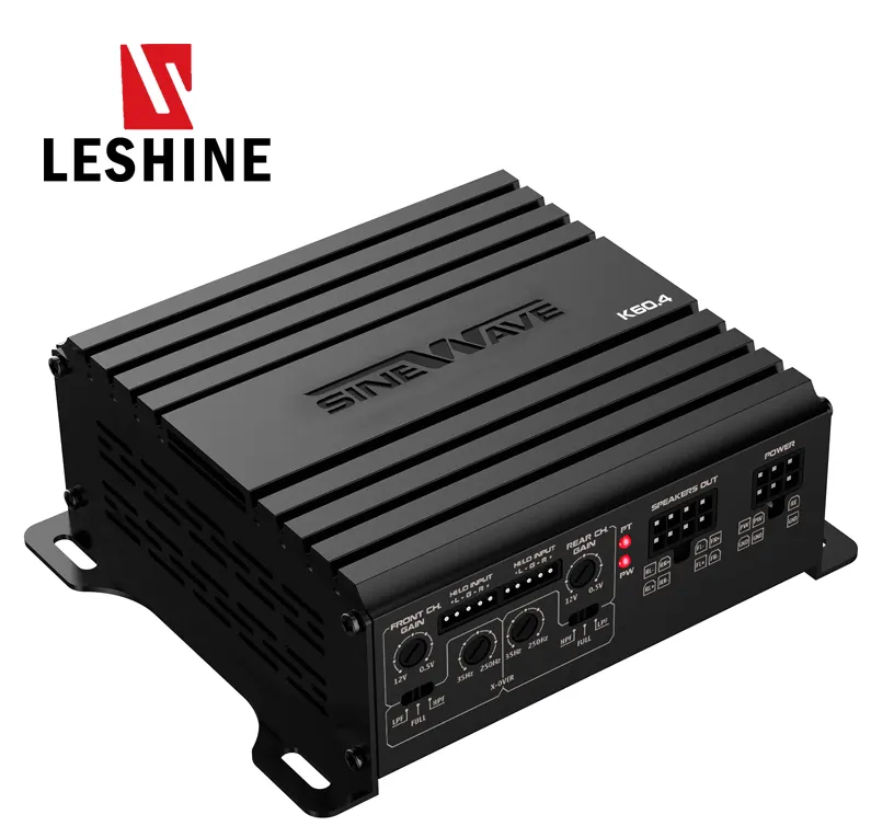 Leshine R K60.4 mini microfono audio per auto coreana amplificatore xtreme kicker bass 4 canali amplificatori per auto digitali di classe d