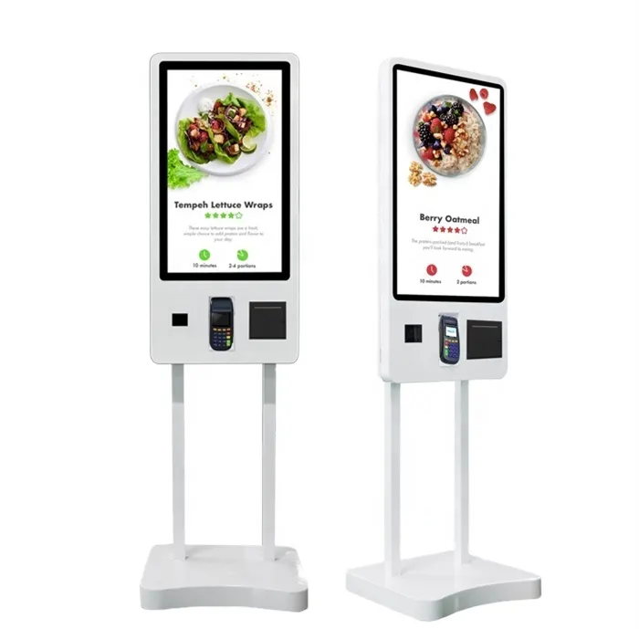Self Serve Checkout Kiosk Restaurant for Mcdonalds Kfc Order Terminal Floor Stand Or Wall Mounted Touch Screen Ordering Kiosk