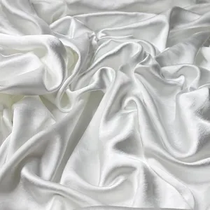 Harvest Woven Polyester Fabric Cey Acetate Handle Finished Solid Dyed Polyester Fabric Luxury Satin Recycled Polyester Fabric