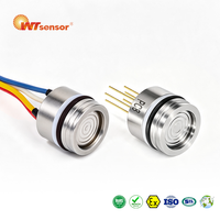 Sensor de Presión de 15 mm con Pines KOVAR de Silicio Chapados en Oro para Válvulas Hidráulicas HVAC, Personalizado ODM, 1.6-60 MPa, Proceso Industrial