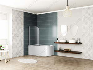 Sannce — <span class=keywords><strong>baignoire</strong></span> <span class=keywords><strong>d</strong></span>'<span class=keywords><strong>angle</strong></span> simple <span class=keywords><strong>avec</strong></span> écran, porte <span class=keywords><strong>de</strong></span> <span class=keywords><strong>douche</strong></span> <span class=keywords><strong>avec</strong></span> charnière, hôtel, bon marché - Product Image 2