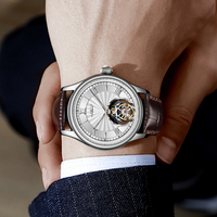 AESOP Luxury Fashion Herren Mechanische Uhr Automatisches Tourbillon-Uhrwerk Luminous 3ATM Water proof Steel Watch Herren geschenk