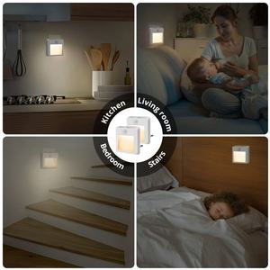Luz Nocturna LED con Sensor de 2 Colores, Enchufe Estadounidense, Alimentación Eléctrica, para Armario, Pasillo, Clóset, Gabinete - Product Image 6