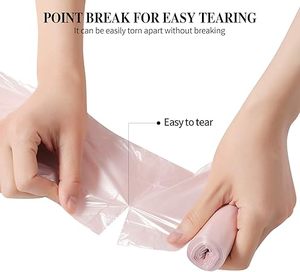 Huamaohengchun5 Rolls <b>Small</b> Trash Garbage Bags,, Durable Plastic Trash Bags for Office Home Bedroom Garden Waste <b>Bin</b>, 200 Counts - Product Image 2