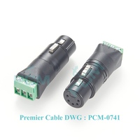 DMX512 XLR 5Pin femelle à vis bornier convertisseur adaptateur pour éclairage Signal contrôleur LED Par scène lumière projecteur