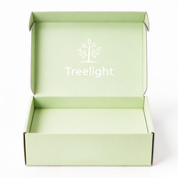 Boîte en carton ondulé vert avocat personnalisée en usine, boîte d'expédition en papier avec logo personnalisé pour produits de soin écologiques, plantes, décoration intérieure, cadeaux