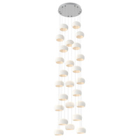 Lustre LED suspendu moderne nordique en laiton avec abat-jour en céramique empilable, hauteur réglable, intensité variable, pour chambre