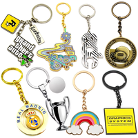 Porte-clés en métal émaillé souple, gravé sur mesure, avec logo multi-styles, trophée rotatif, arc-en-ciel, pour cadeaux promotionnels et souvenirs