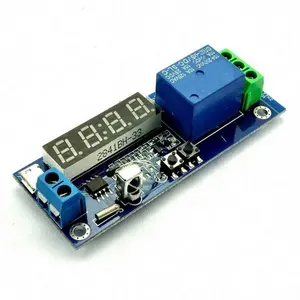 デジタルクロック温度タイマーリレーモジュールサイクル遅延/タイミング/セルフロックスイッチコントローラー
