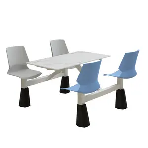 Meja dan kursi furnitur restoran makanan cepat saji murah desain baru