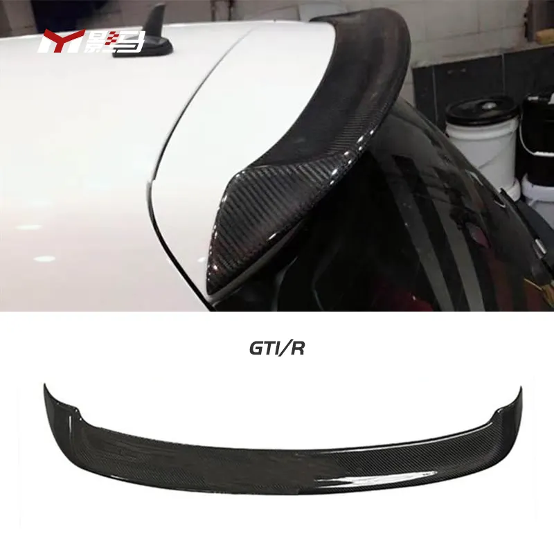 Accessories Hot Sale R style carbon fiber Rear Trunk Roof Spoiler For VW Golf 6 MK6 R Tail Wing