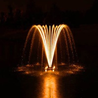 Fontaines d'eau flottantes décoratives Water Faery pour jardin, lac, extérieur, hôtel, villa, ambiance nocturne