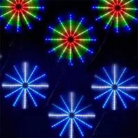 Bande lumineuse LED RGBIC Effet Feux d'Artifice, Contrôle Vocal et Musical, Lampe d'Ambiance Murale pour Chambre, Fêtes et Décoration de Vacances OEM/ODM
