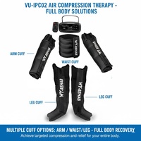 Botas de Masaje por Compresión de Aire de 4 Cámaras VU-IPC02, Masajeador de Terapia para Linfedema, Relajación y Bienestar