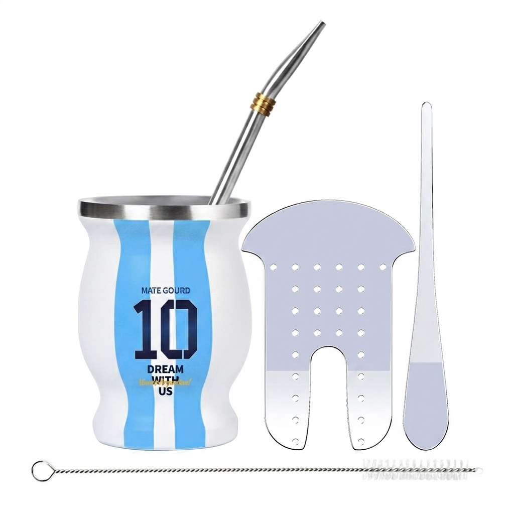Azul y blanco