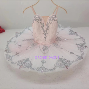 Bon marché de haute qualité 7 couches enfants filles enfants dégradé <span class=keywords><strong>rose</strong></span> bleu oiseau Performance porter ballet danse <span class=keywords><strong>tutu</strong></span> - Product Image 4