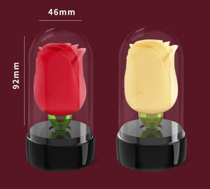 Горячая Распродажа, вибратор в форме красной розы, перезаряжаемая секс-игрушка для взрослых в форме цветка, язык, сосание, соска, Стимуляция клитора для женщин - Product Image 4