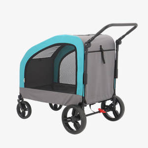 260l लुंगी डिजाइन पालतू यात्रा वाहक फोल्डिंग कार्ट कस्टम पालतू जानवर हटाने योग्य पहियों के साथ - Product Image 2