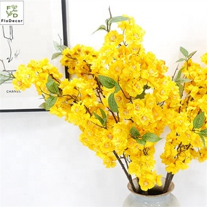 Ramas de Flores de Cerezo Artificiales de Alta Calidad de 94 cm, Flores de <span class=keywords><strong>Primavera</strong></span> de Seda en Blanco, Rosa, Amarillo y Azul - Product Image 3