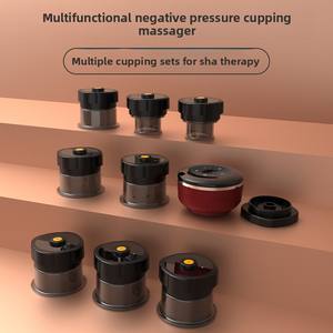 Портативный электрический набор для баночного массажа Yoosen с красным светом – 12 режимов и таймер, 8 банок для массажа тела и лимфатической системы - Product Image 6