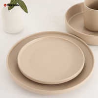 Grande assiette occidentale de style japonais en grès céramique haut de gamme, compatible lave-vaisselle, pour steak de mariage, assiette plate domestique