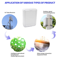 Boîtier en plastique étanche IP67, résistant aux intempéries ASA UV, montage sur poteau, boîte électronique, boîte de jonction ABS pour passerelle IoT extérieure Lorawan